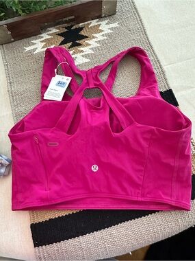lululemon athletica Hot Pink Racerback Sports Bra